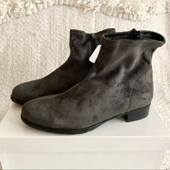 RON WHITE jamiee vegan rubber sole ankle boot grey - Picture 3 of 15